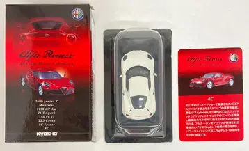 교쇼 1/64 알파 로메오 미니카 컬렉션 4 4C (화이트) / 알파 로메오 미니카 컬렉션 4