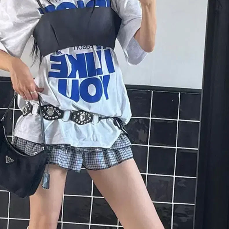 나시 크롭 뷔스티에