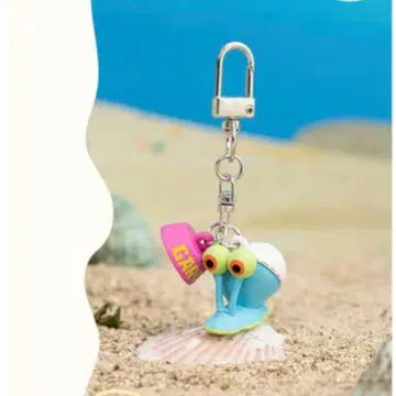 스펀지밥 근육 키링 게리