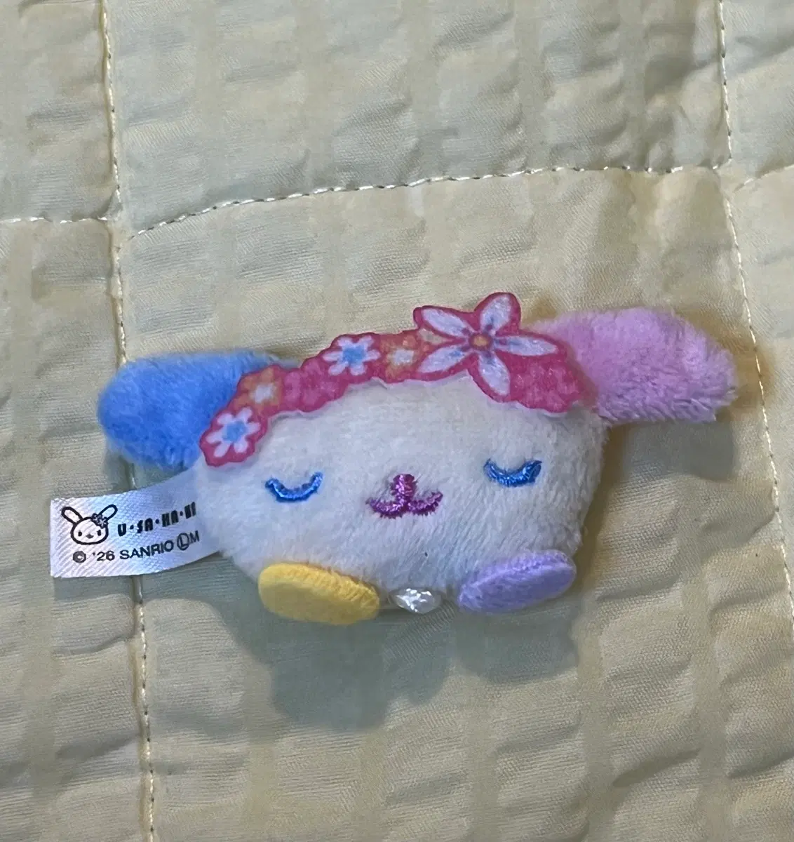 산리오 우사하나 연결 챰 마스코트 인형 가챠