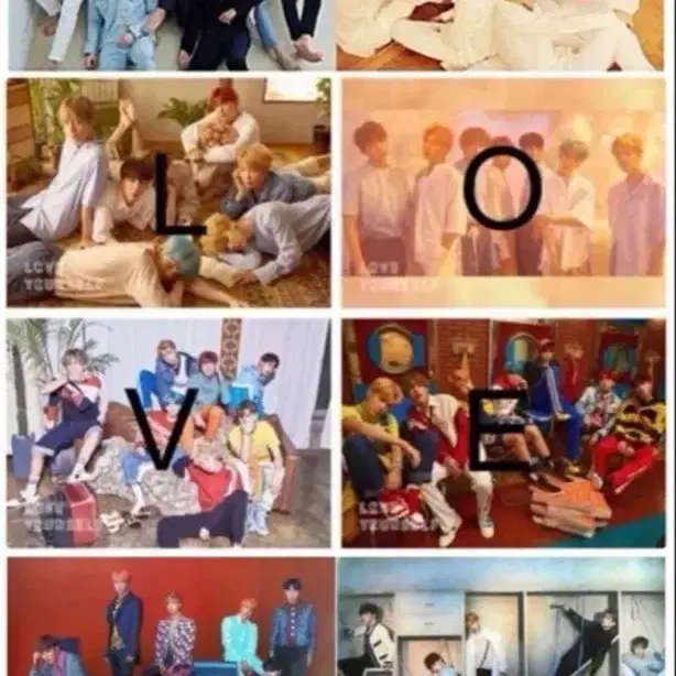 방탄 BTS 선예매 한정판 공식 포스터 총 12장