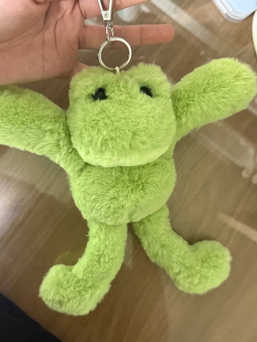 에버랜드 개구리 인형 키링