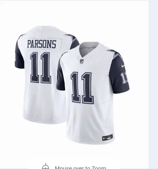 나이키 NFL 댈러스 카우보이즈 파슨스 져지 유니폼 2xl