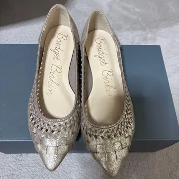 Bridget Birkin 메쉬 펌프스 골드 23.5cm