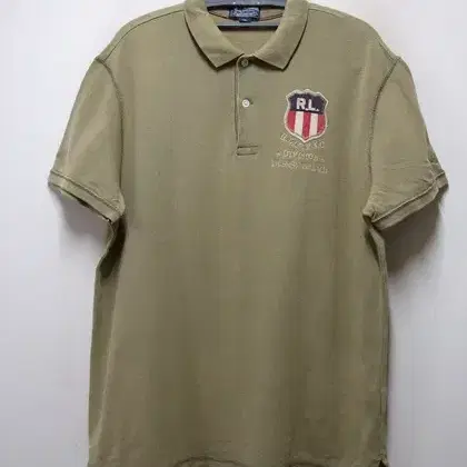 폴로 POLO 정품 RL 빅패치 백로고 면카라티 택M