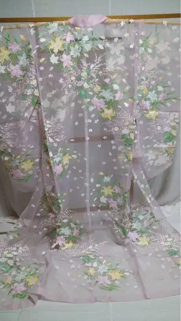 호몬기 연보라 백합 이로 우치카케 결혼식