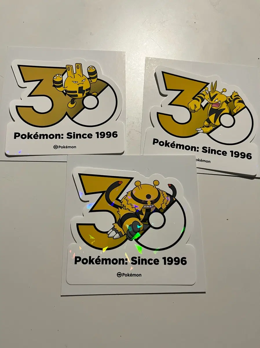 포켓몬 30주년 스티커 에레키드+에레브+에레키블