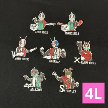 새상품 T셔츠 역대 가면라이더 4L