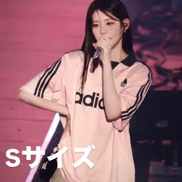 adidas 카라 부착 골리 탑 핑크 S 사이즈