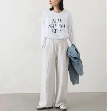 JOURNAL STANDARD 트랙 와이드 스웨트 팬츠