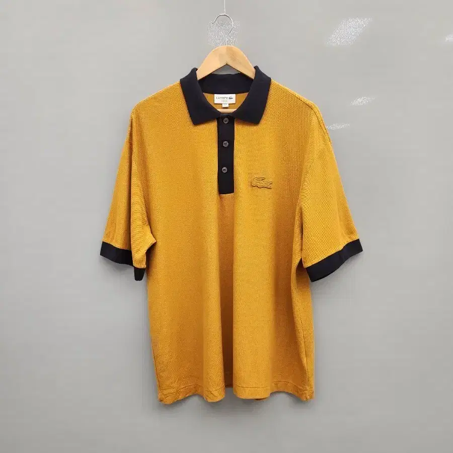 라코스테 정품 투톤 배색 루즈핏 카라티
