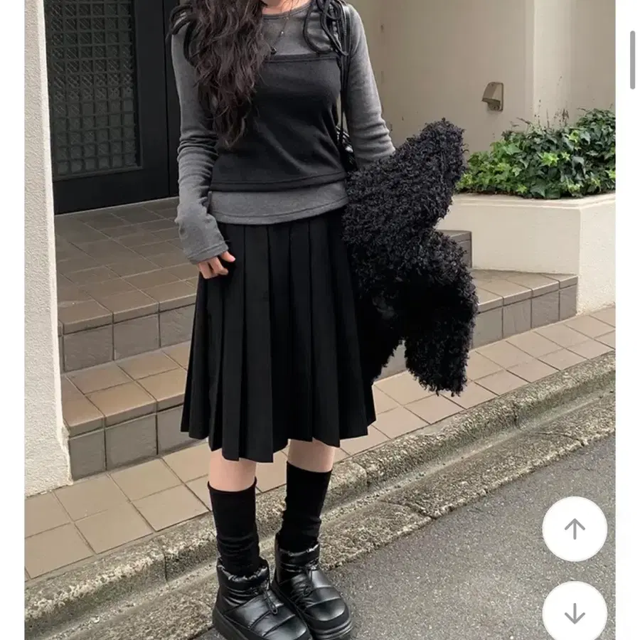 애니원모어 뷔스티에 긴팔 티셔츠 세트