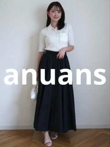 새상품급 anuans 도킹 원피스 MEDIUM 화이트 여성용