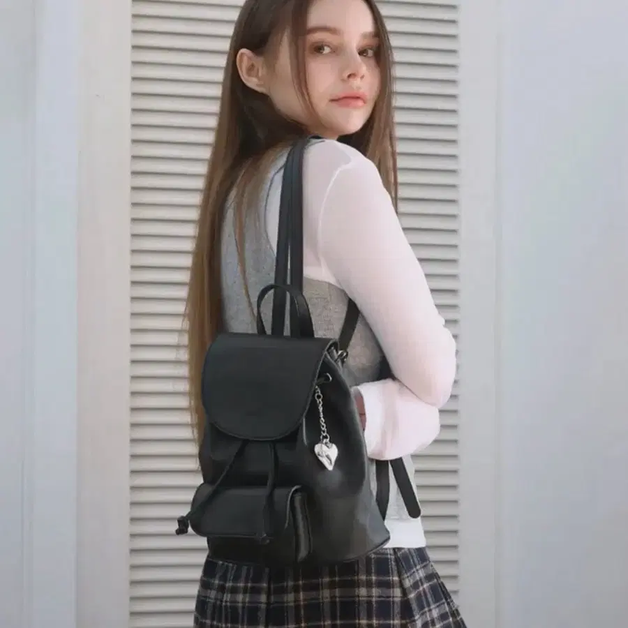 디랩 샤르망 미니 백팩 블랙