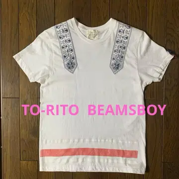 새상품 TORI-TO BEAMSBOY T셔츠 화이트