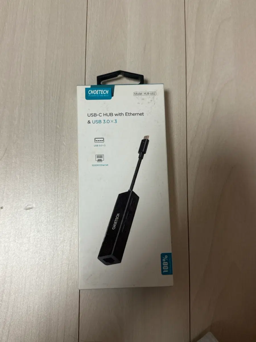 CHOETECH USB-C 허브 이더넷 USB 3.0x3