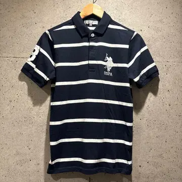 U.S. POLO ASSN. 빅 포니 피케 셔츠 M 보더