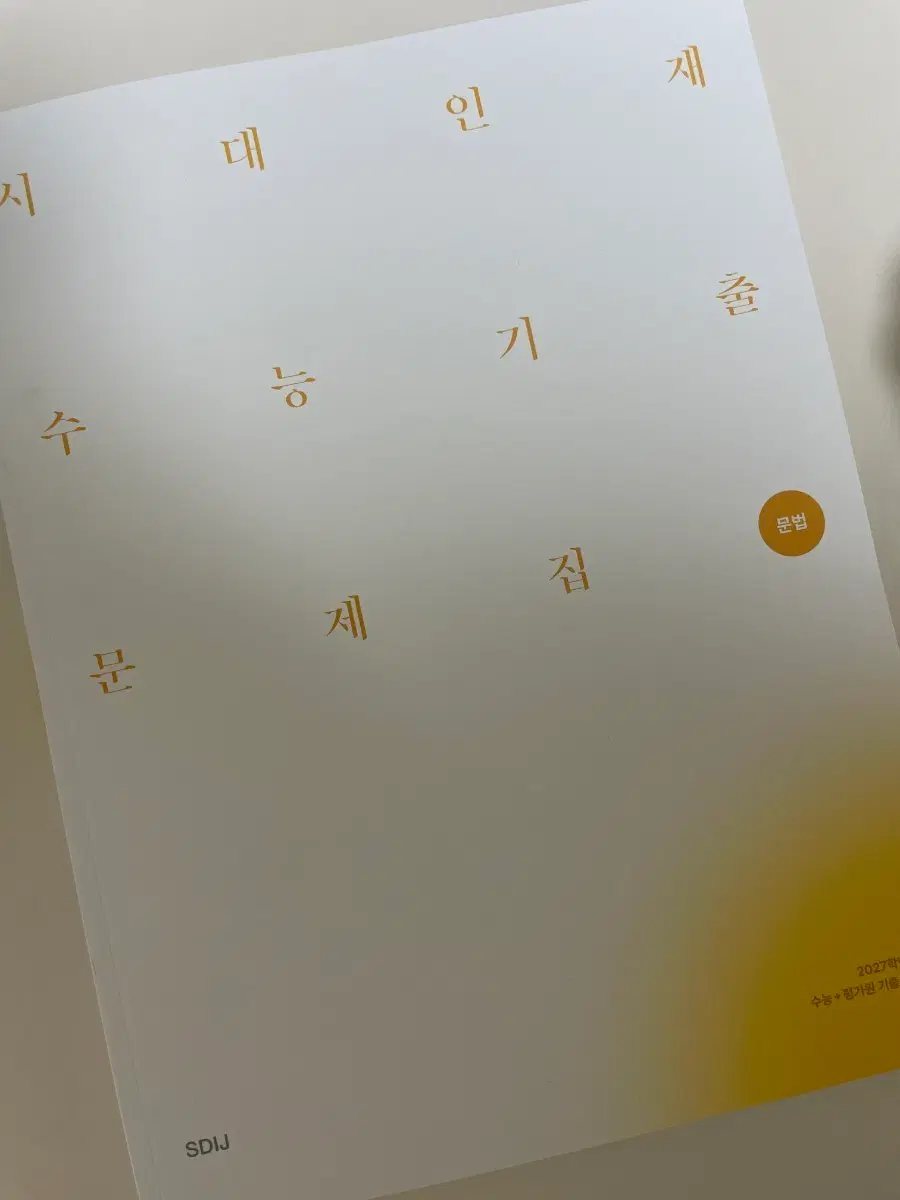 2027학년도 시대인재 문법 기출
