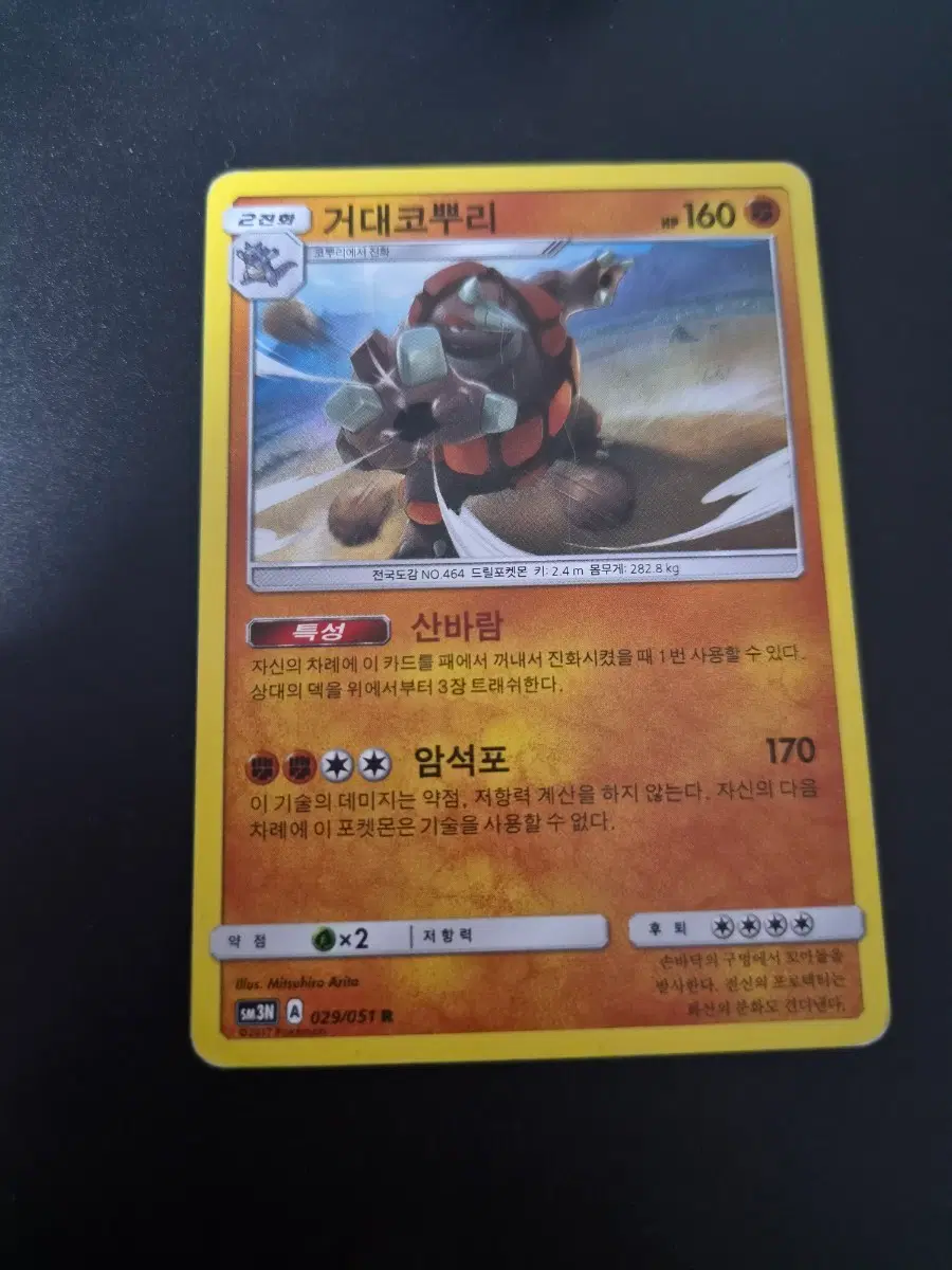 포켓몬카드 거대코뿌리