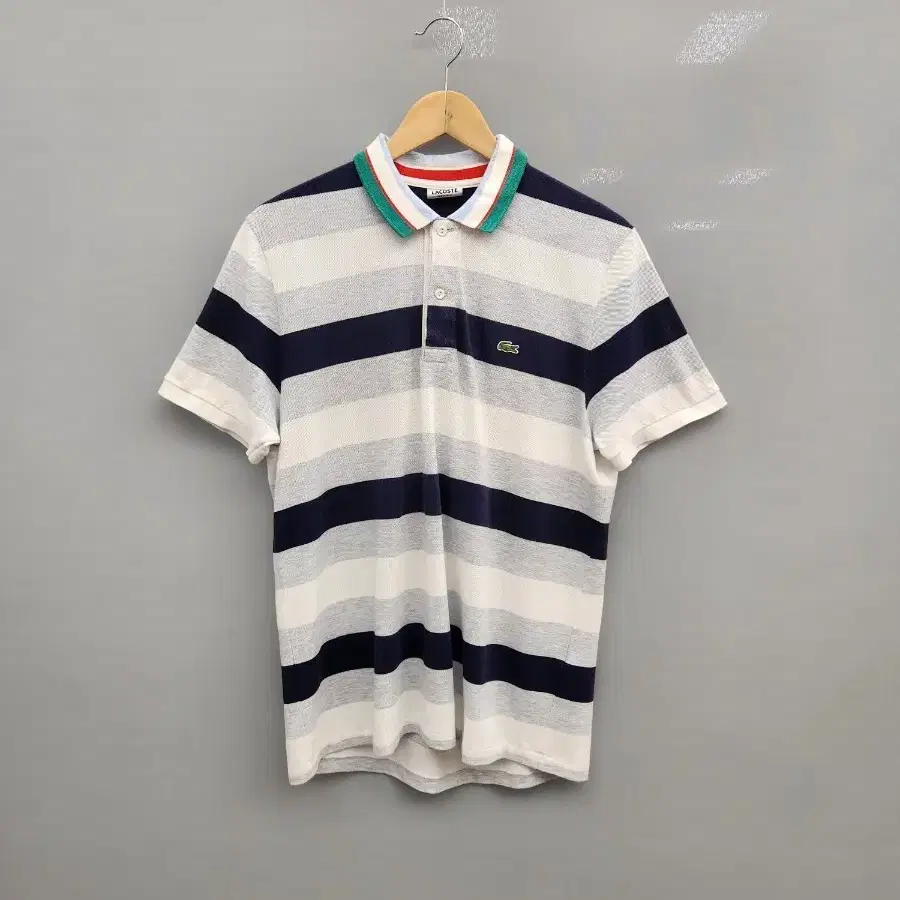 라코스테 정품 멀티 스트라이프 카라티