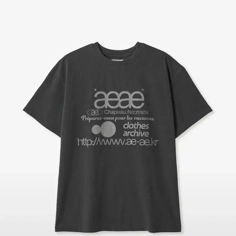 에이이에이이 WEB LOGO T-SHIRTS [PIGMENT BLACK]