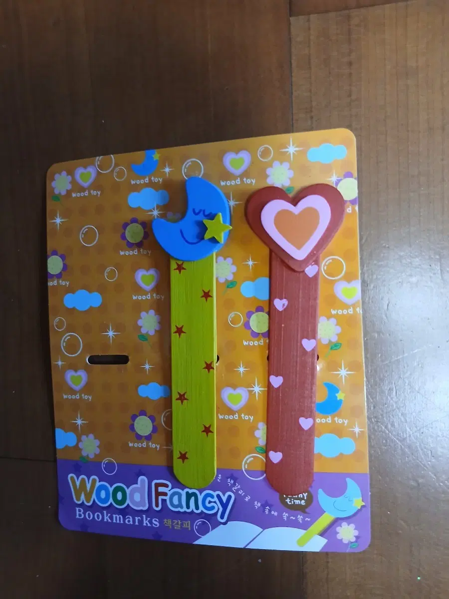 고전 Wood Fancy 책갈피 문구 세트