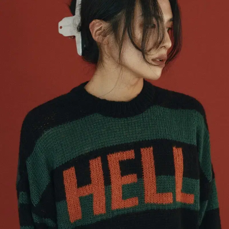 클럿스튜디오 그린 HELL 니트