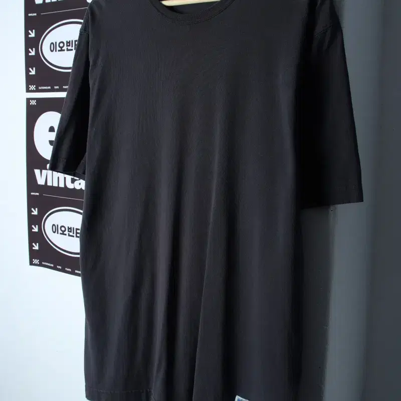(L-XL) 디스커스 애슬레틱 반팔 티셔츠 차콜 무지 올드스쿨-H35586
