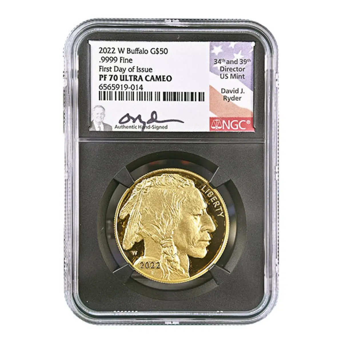 2022-W 1 oz Proof Gold Buffalo PF-70 NGC