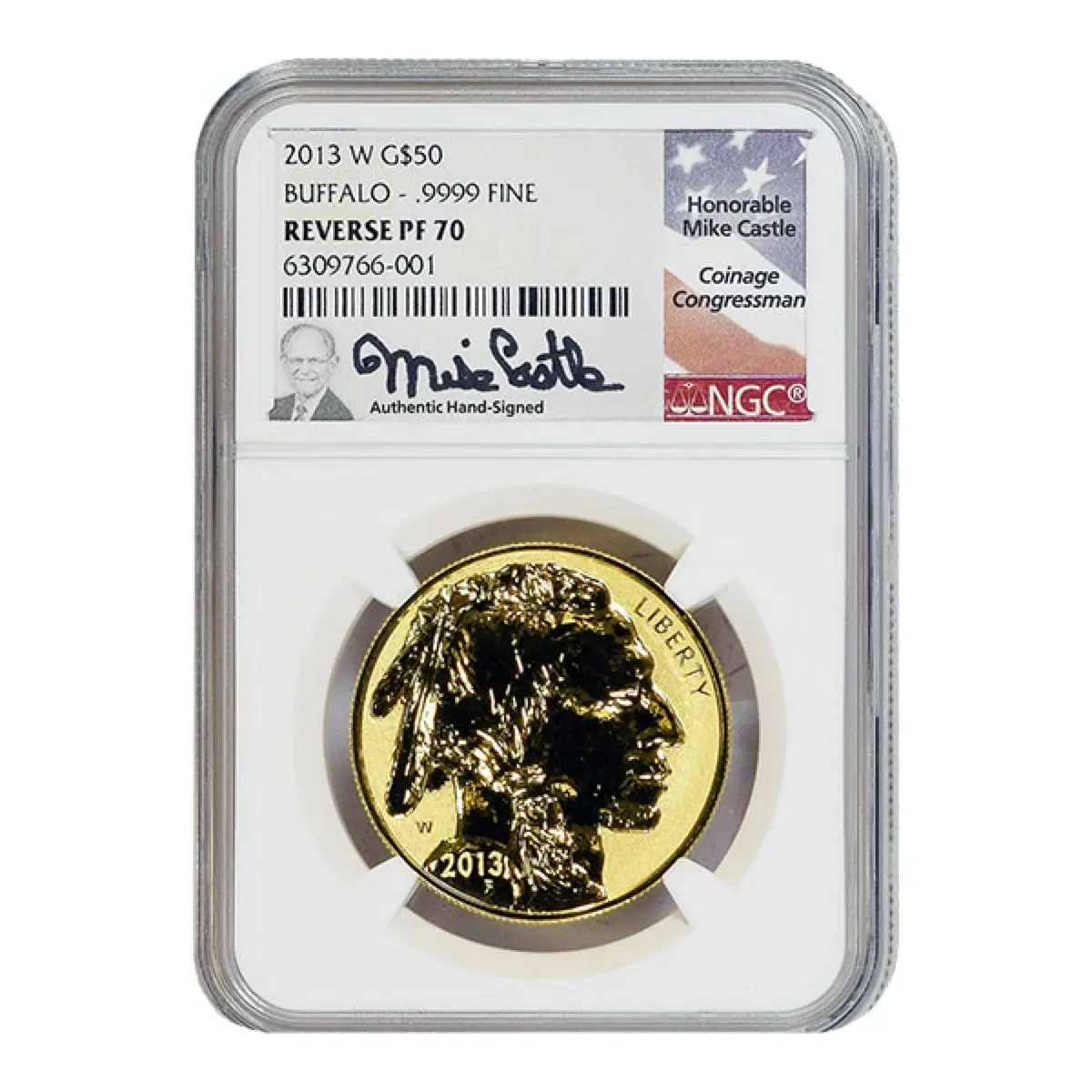 2013-W 1 oz Reverse Proof Gold Buffalo PF-70 NGC