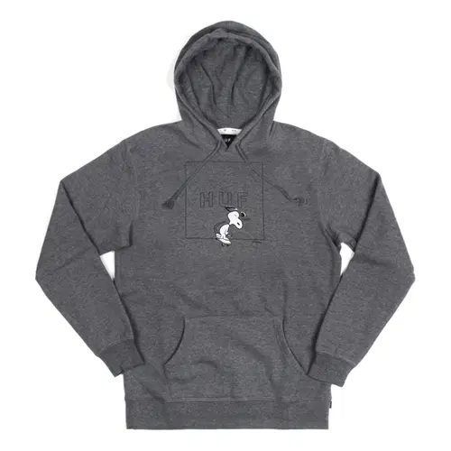 [새상품] 허프 스웨트/니트 M사이즈 SNOOPY BOX LOGO HOOD-G.HEA