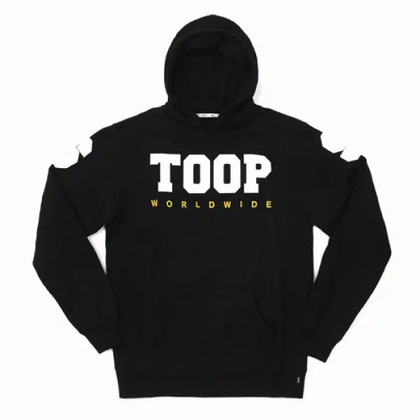 [새상품] 허프 스웨트/니트 M사이즈 STOOPS WORLDWIDE HOOD-BLK
