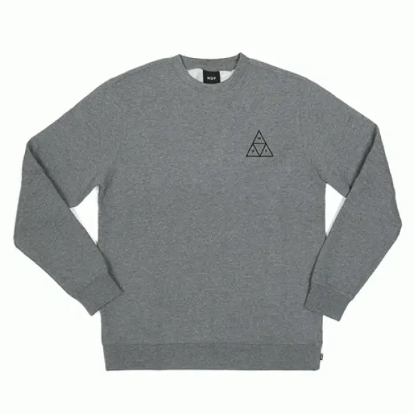 [새상품] 허프 스웨트/니트 M사이즈 TRIPLE TRIANGLE CREWNECK-GRY(blk)