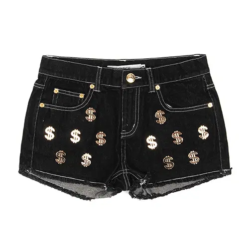 [새상품] S사이즈 JOYRICH CASH FLOW DENIM SHORT-BLK
