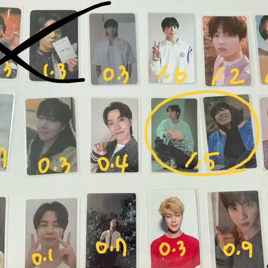 방탄 포토카드 bts pc rm jin suga jhope jm jk