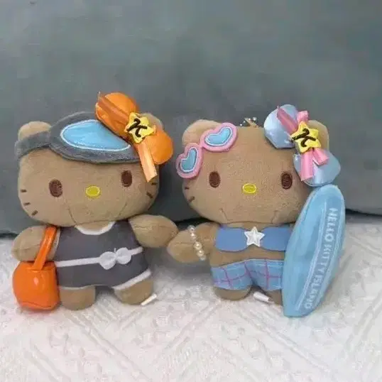일괄)산리오정품헬로키티 비치키링 세트