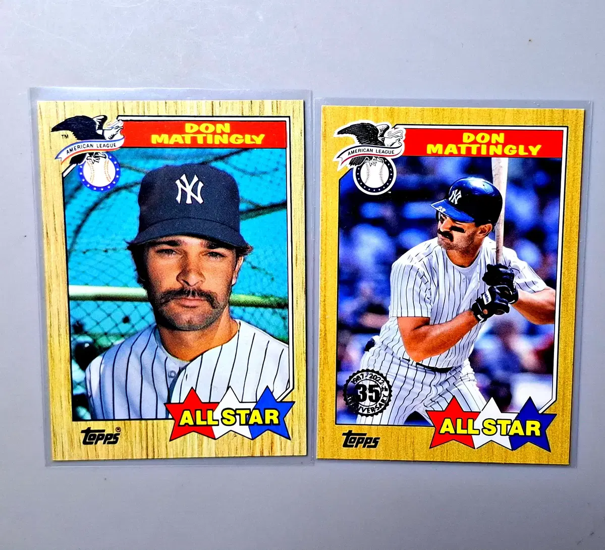 MLB 돈매팅리 1987년 오리지널, 2022년 리메이크 카드 묶음 탑스