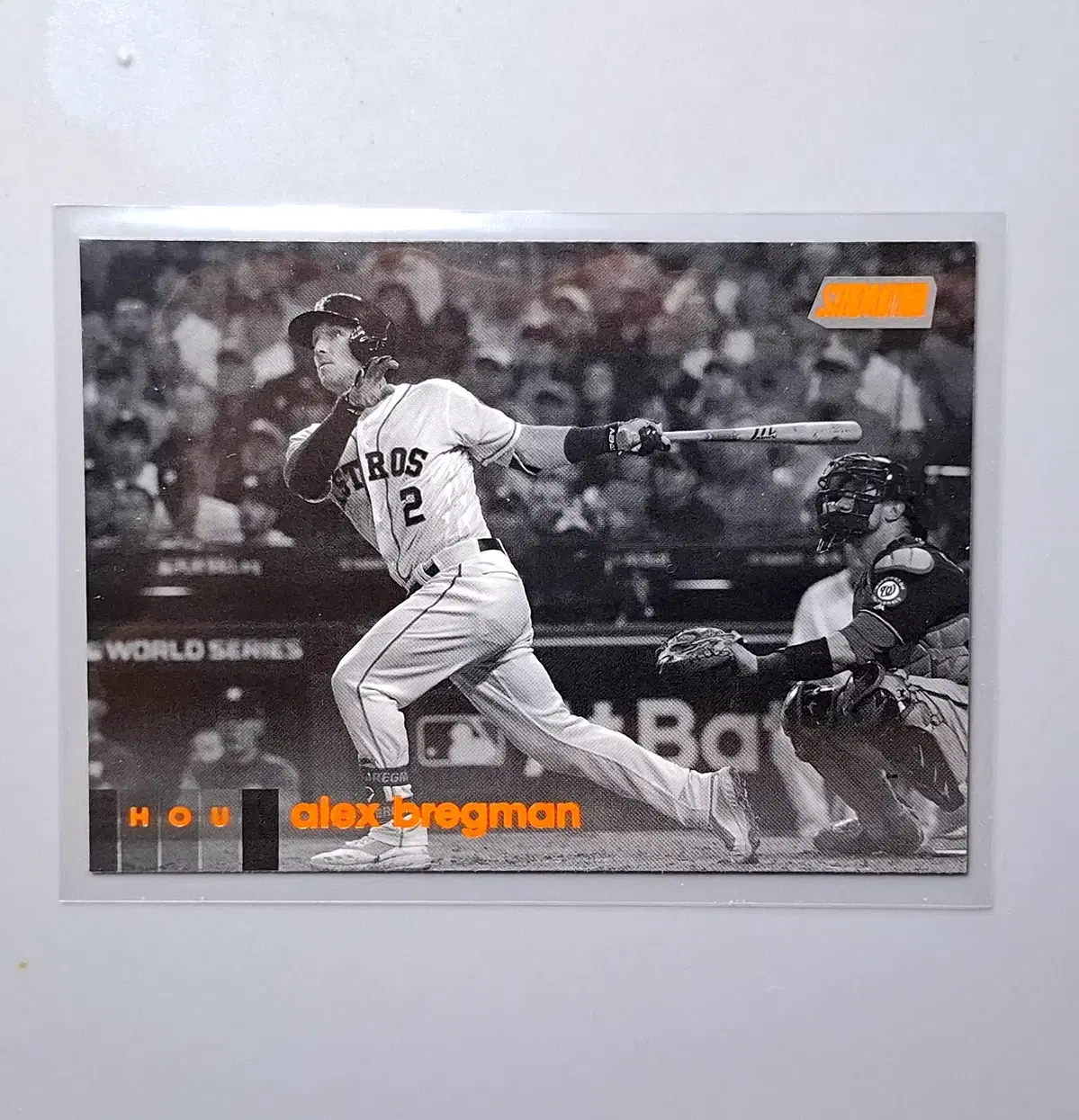 MLB 알렉스 브레그먼 블랙앤화이트 오렌지 2020 탑스 스타디움 클럽