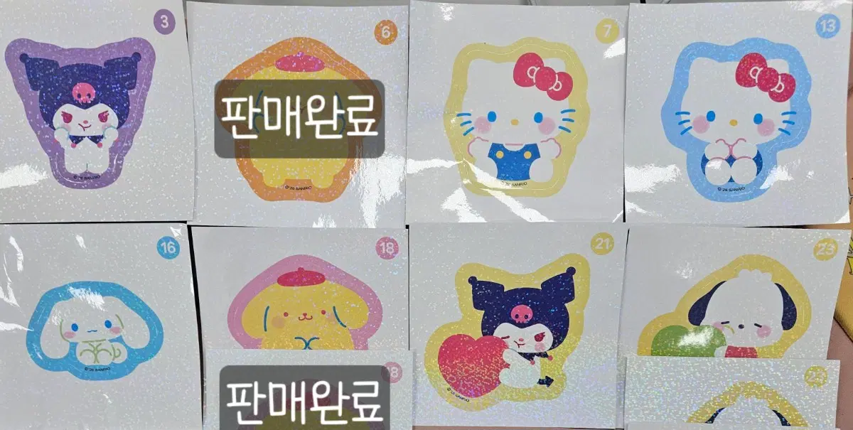 [교환 및 판매] 산리오 쌀과자 스티커