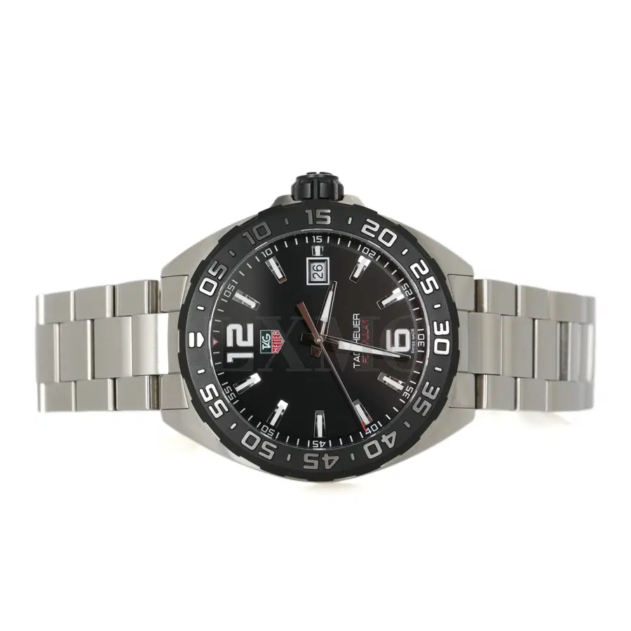 태그호이어 포뮬러1 데이트 시계 41MM 검판 스틸워치 보증서 WAZ1110