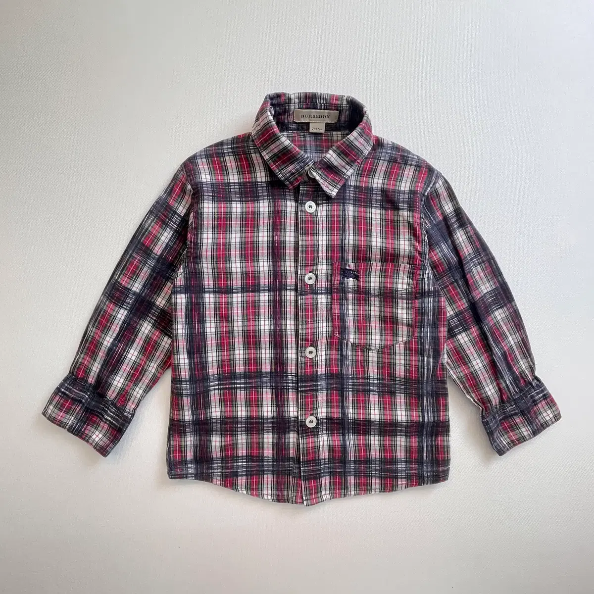 (m256)버버리키즈 체크 셔츠(2Y)