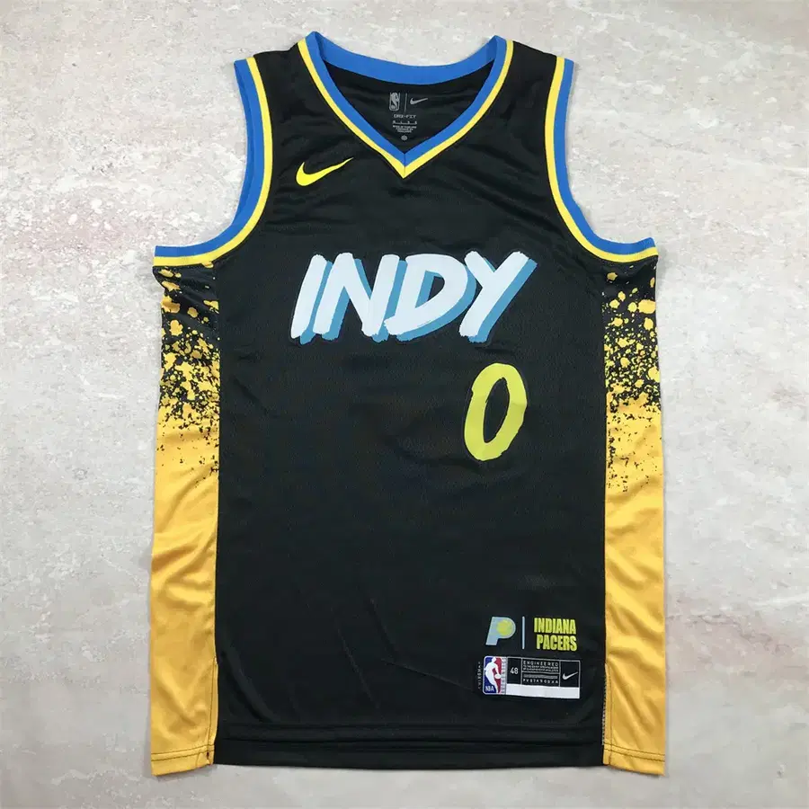 테리스 핼리버튼 NBA 농구 유니폼 2024년형 워커즈 0번 블랙 핫스탬