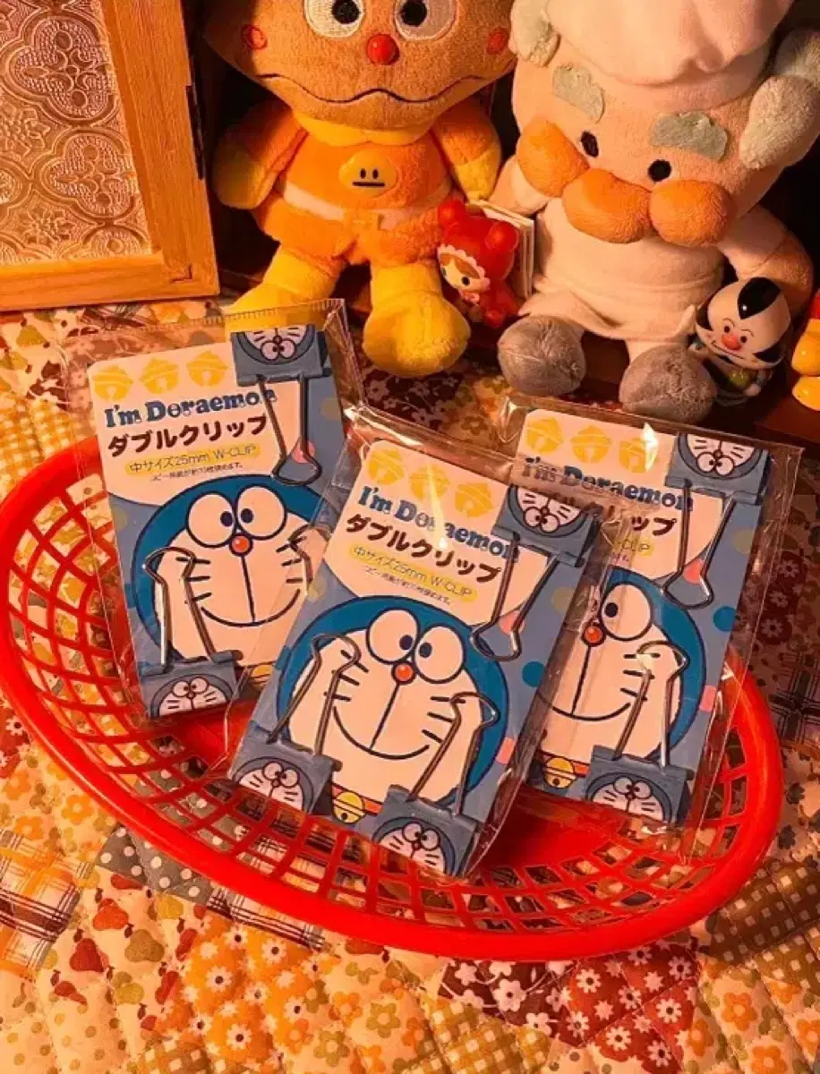 [뽀에잡화점] 도라에몽 팬시클립 집게