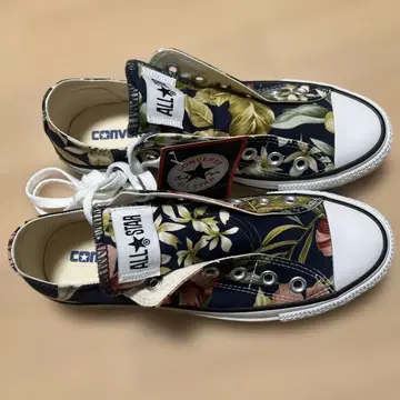 새상품급 CONVERSE ALL STAR 보태니컬 무늬 알로하 패턴 스니커즈