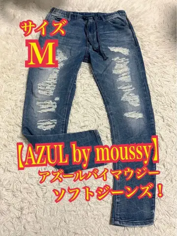 [ AZUL by moussy ] 아즈르 데님 청바지 소프트진 M