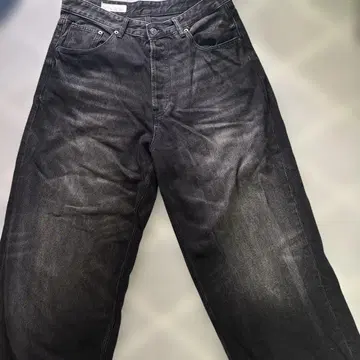 ZARA 블랙 슈퍼 배기 데님 팬츠