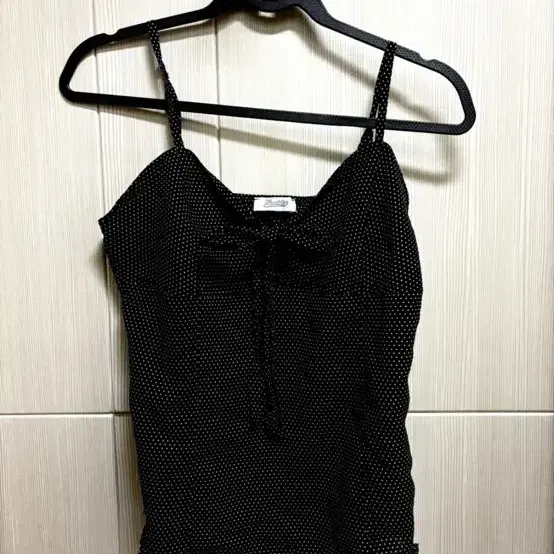 블랙 도트 뷔스티에