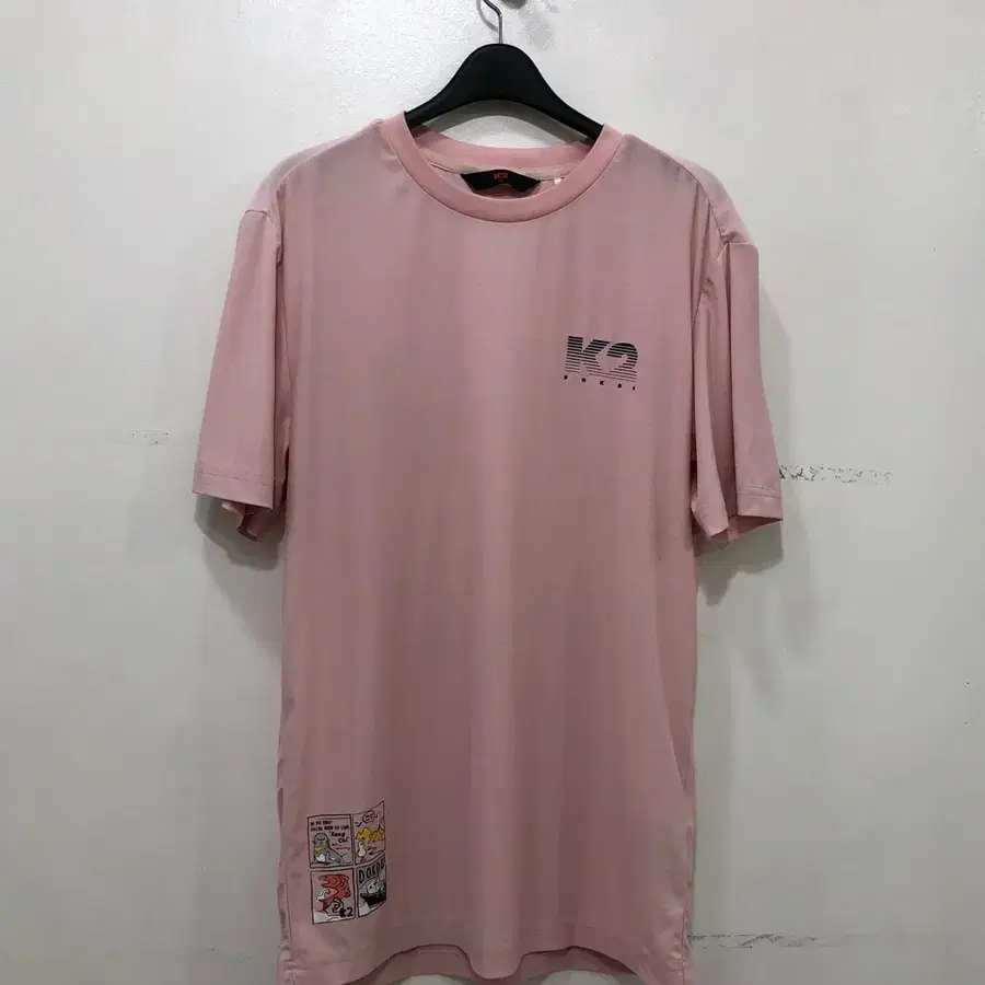 K2 반팔 티셔츠 핑크색 90