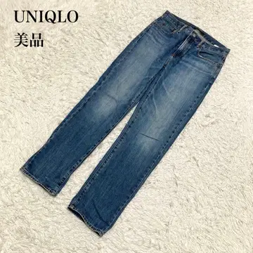 UNIQLO 데님 팬츠 블루 스트레이트 U601
