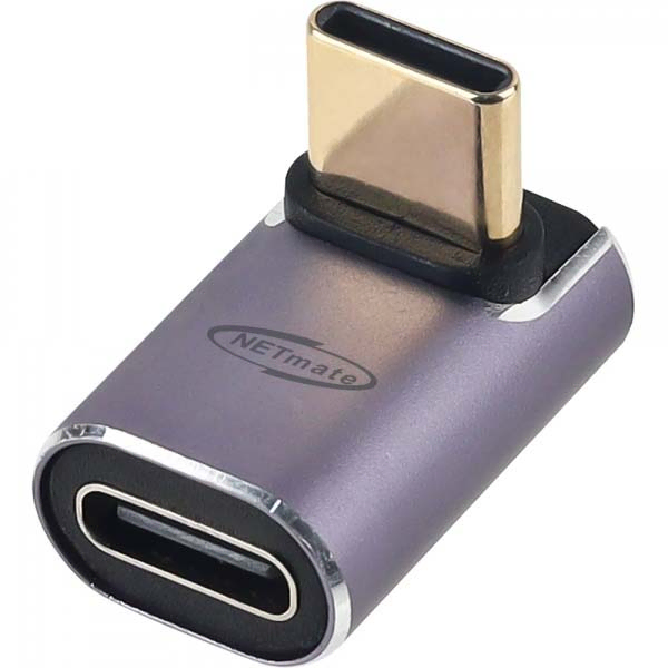 USB4 CM/CF 상하 꺾임 타입-C 변환 젠더